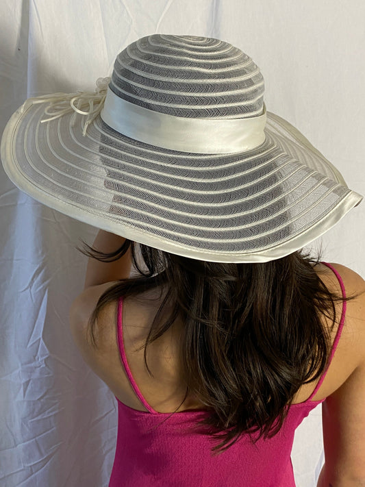 weißer mesh hut second hand