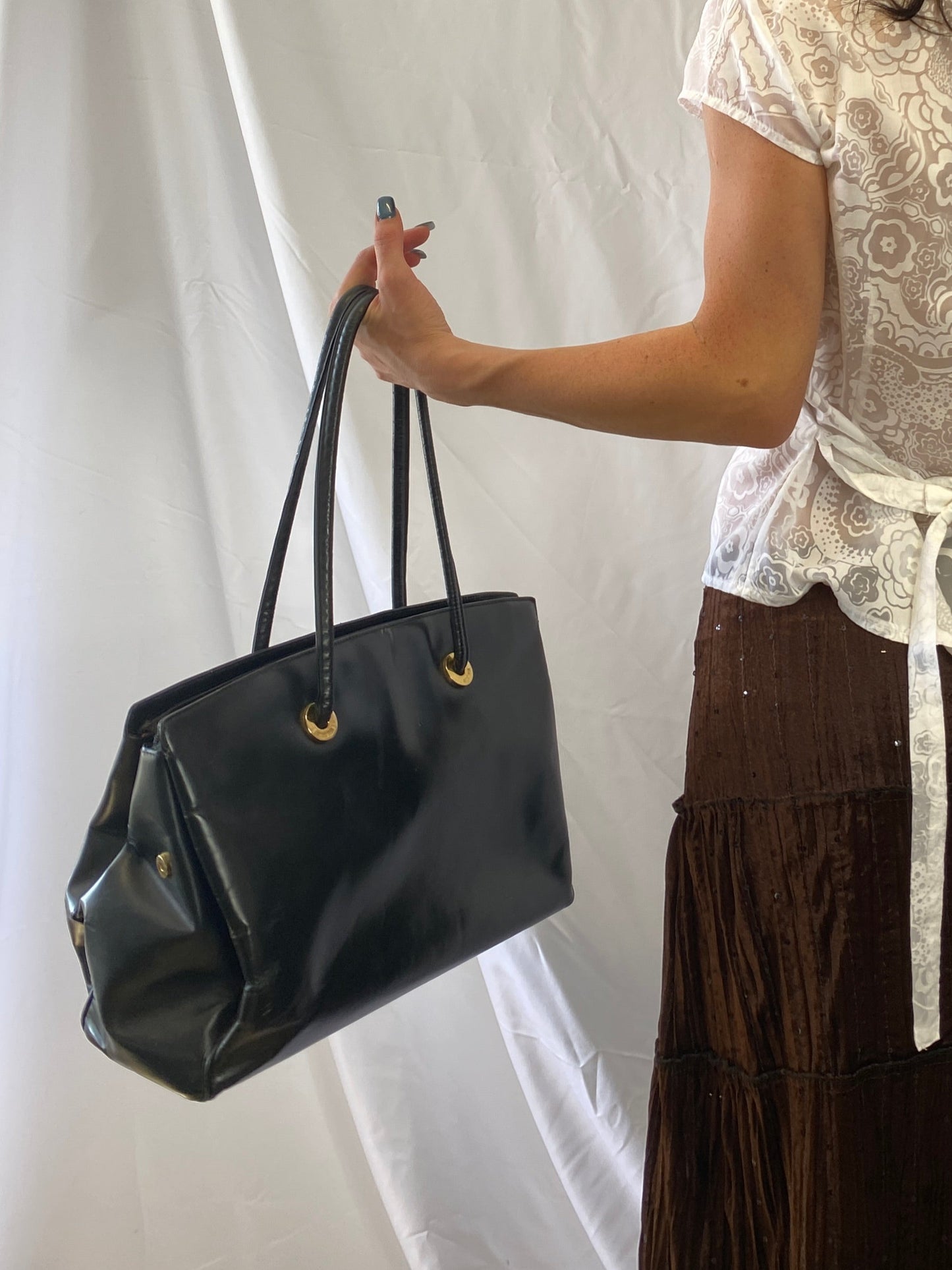 Vintage Goldpfeil Tasche