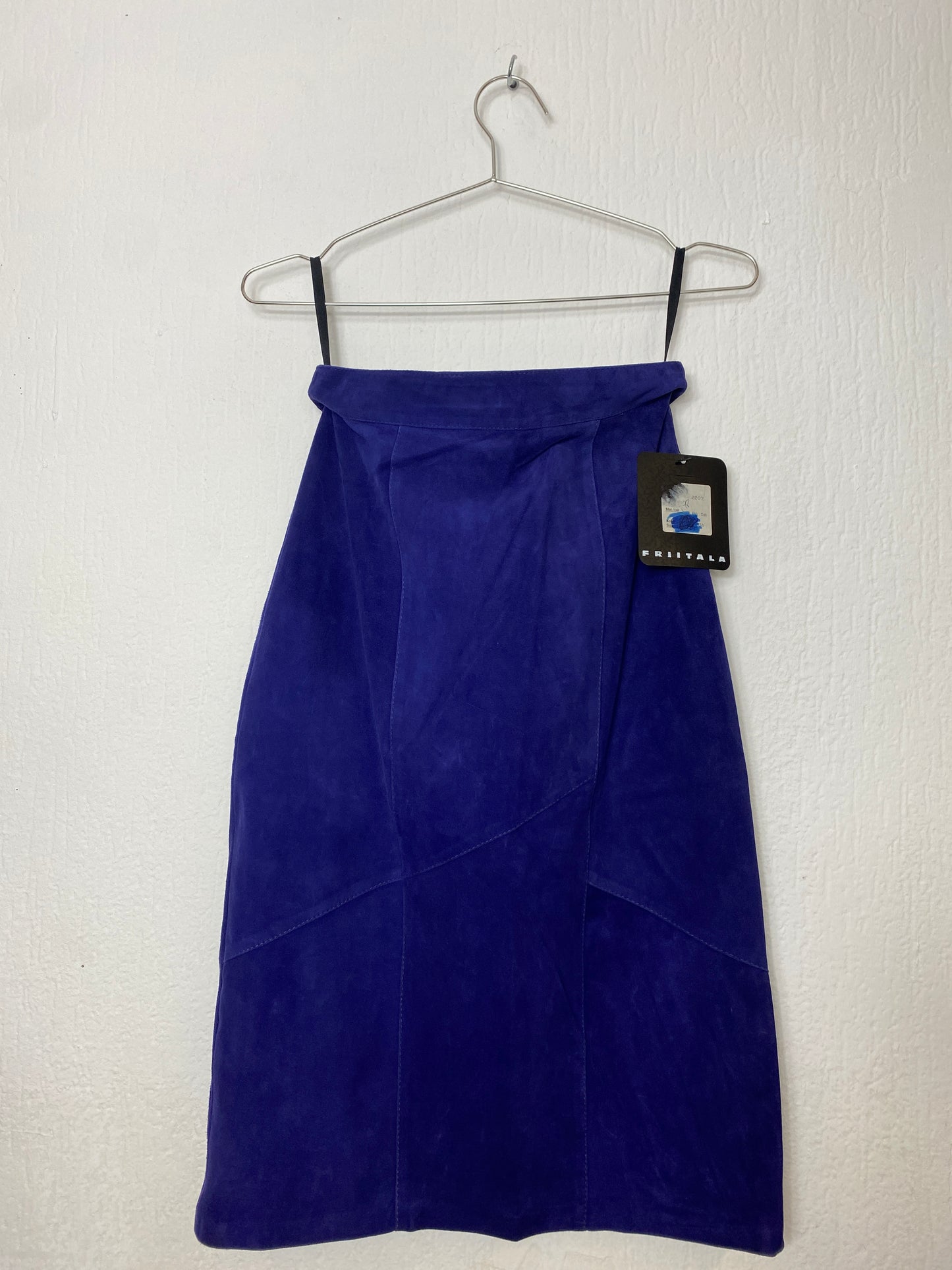 lilac suede skirt