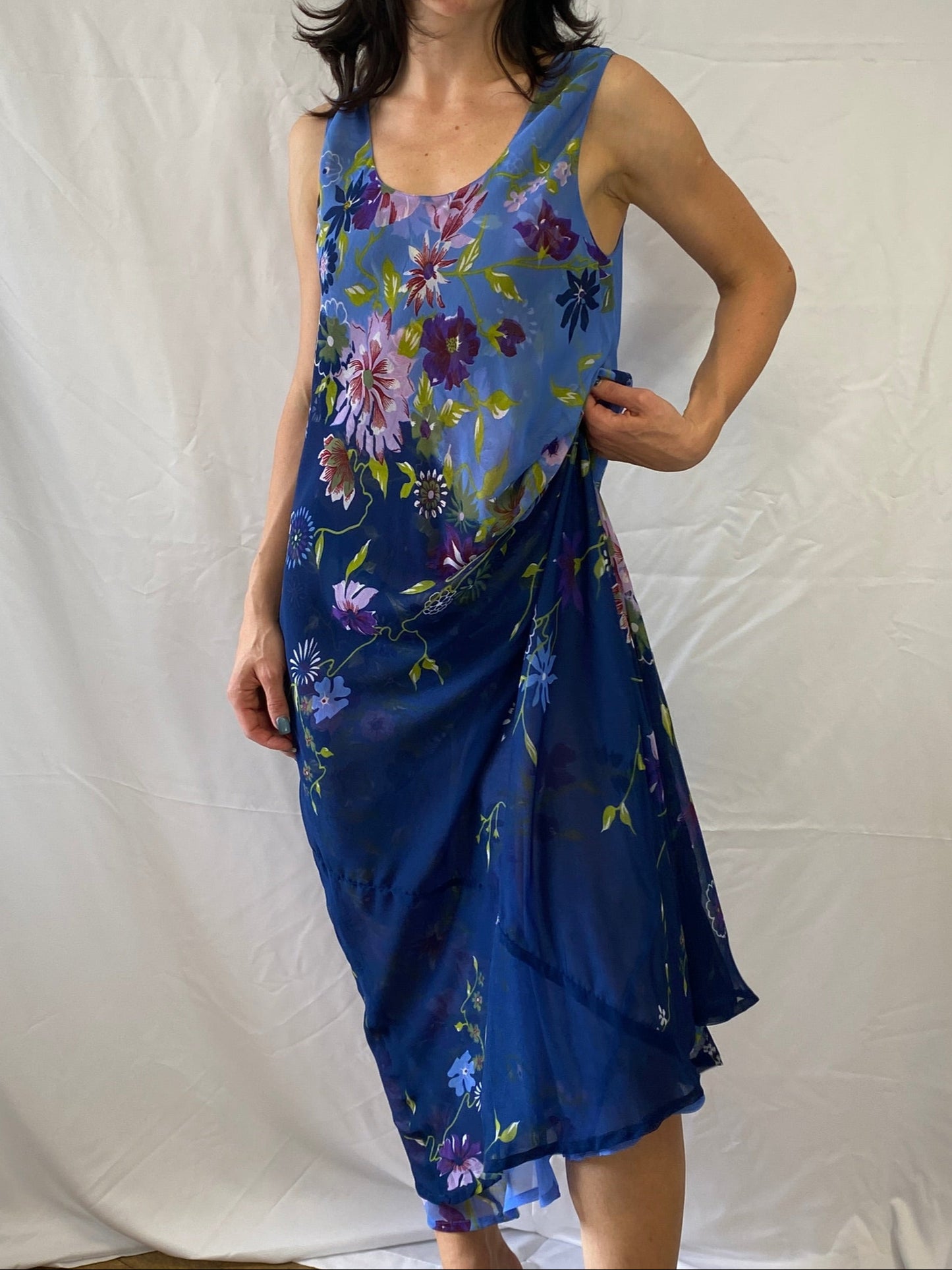Wendbares Blumenkleid