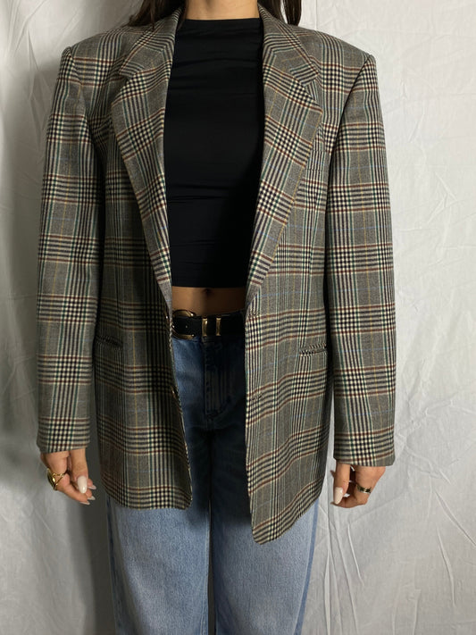 karierter vintage blazer