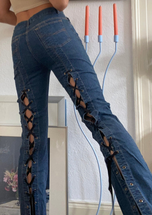 Marc Cain lace-up jeans