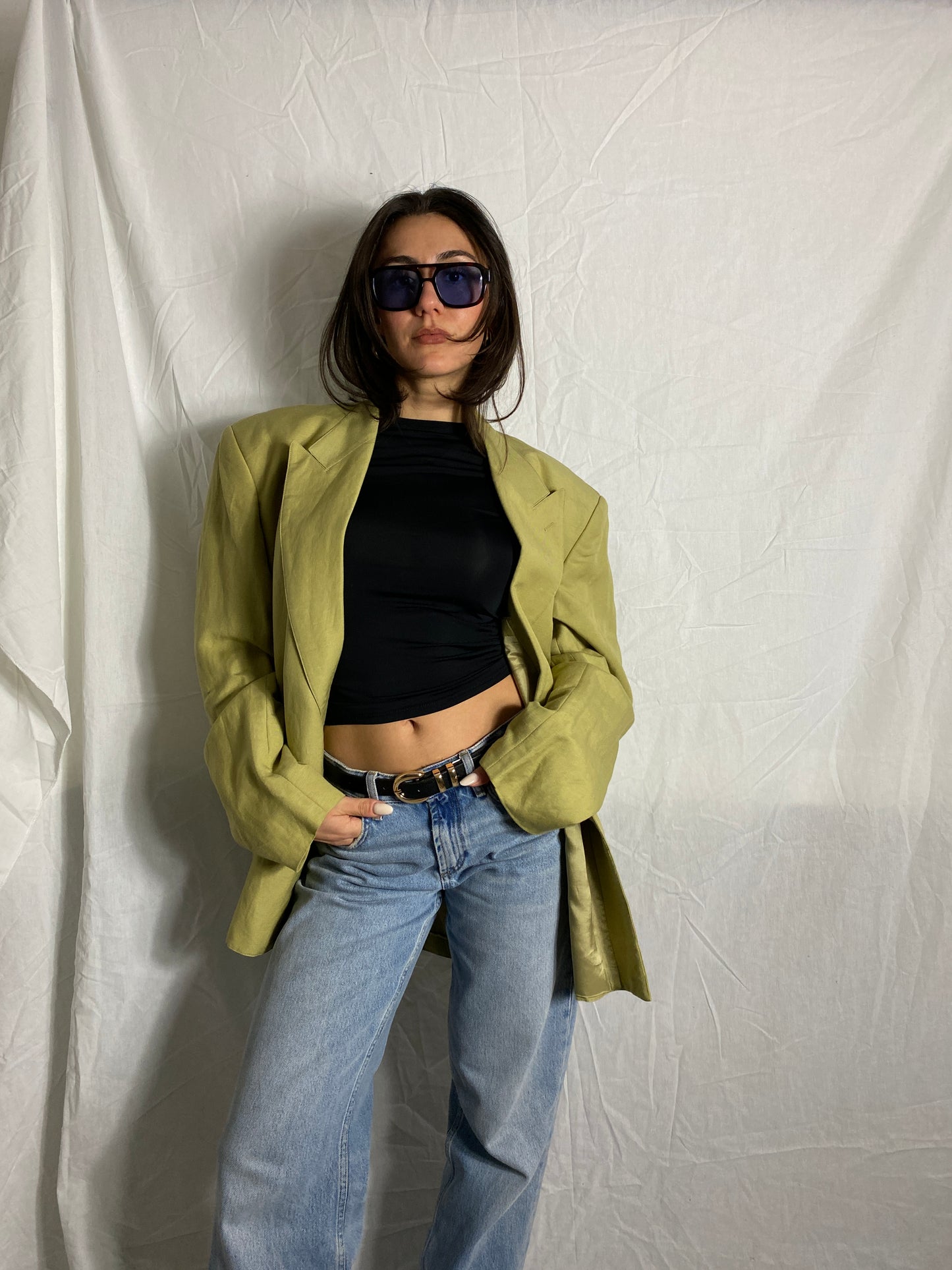 Vintage Leinen Blazer