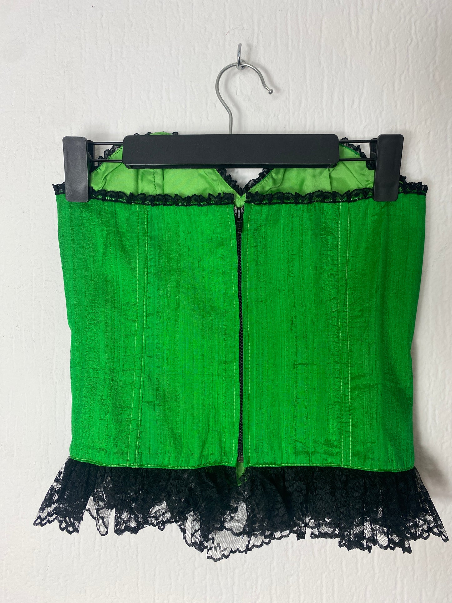 emerald green corset