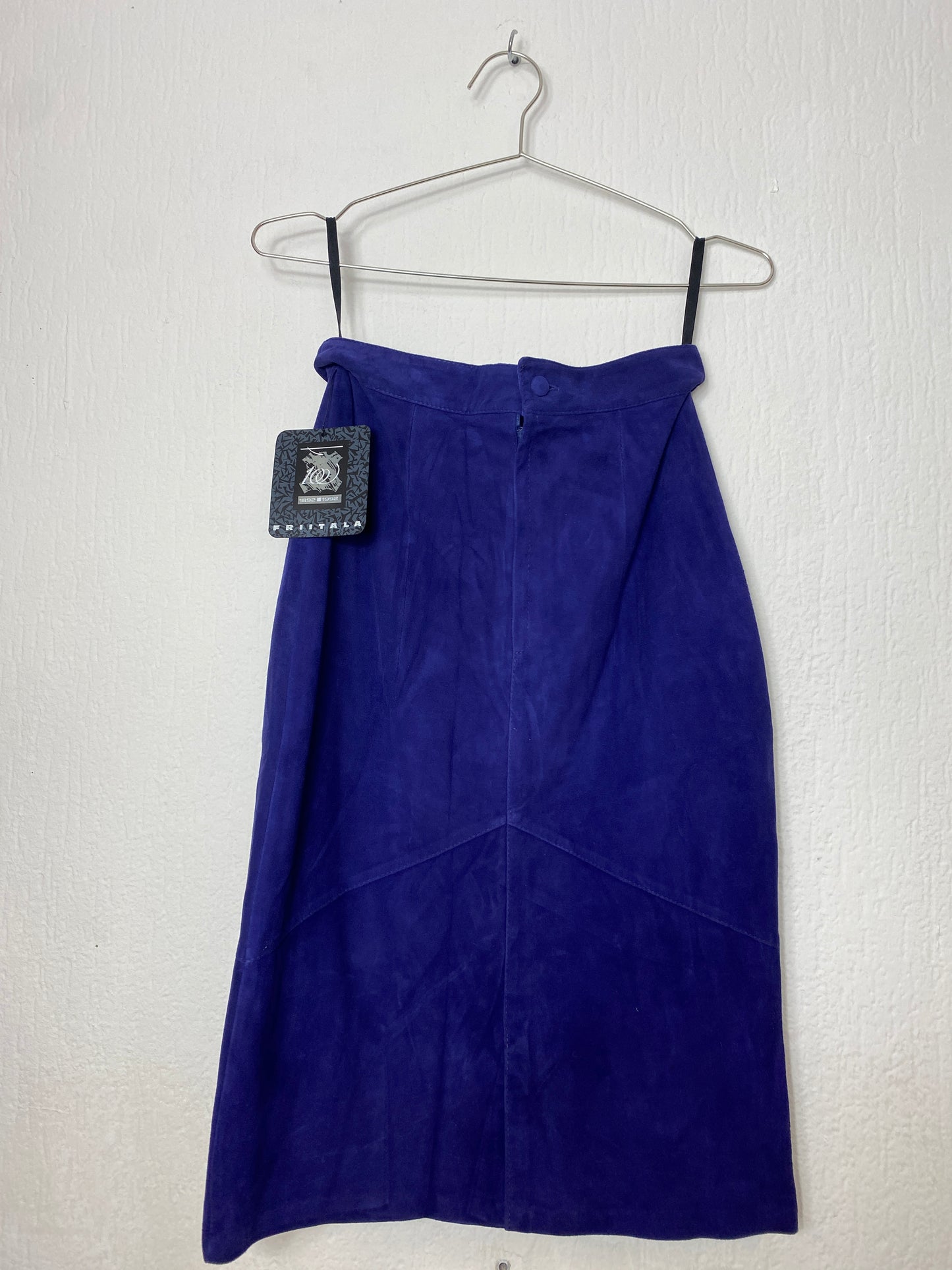 lilac suede skirt