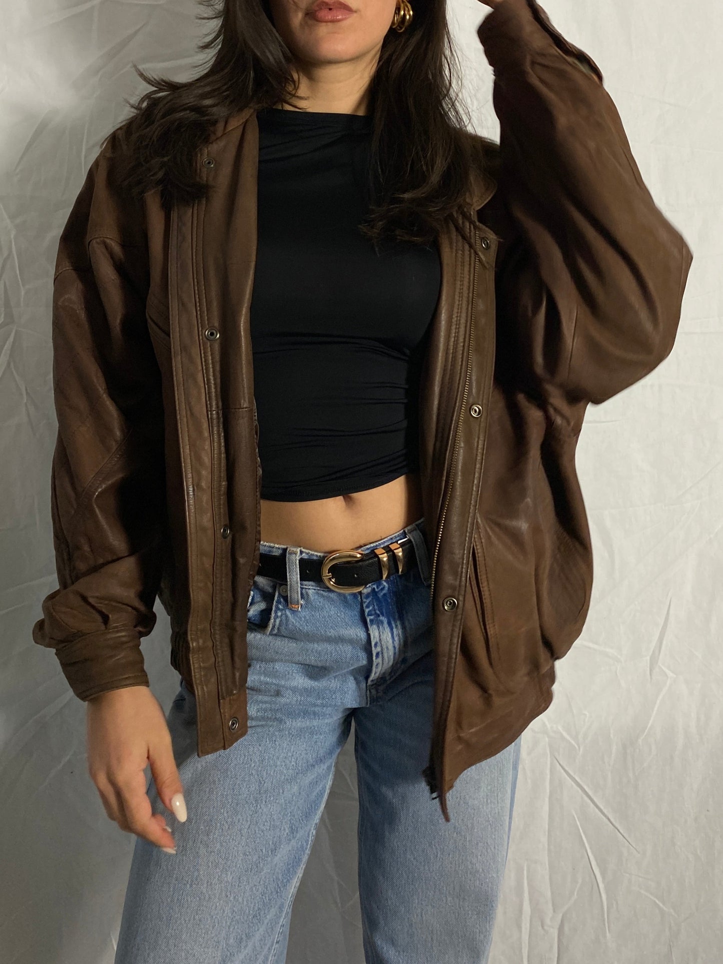 vintage lederjacke bomber