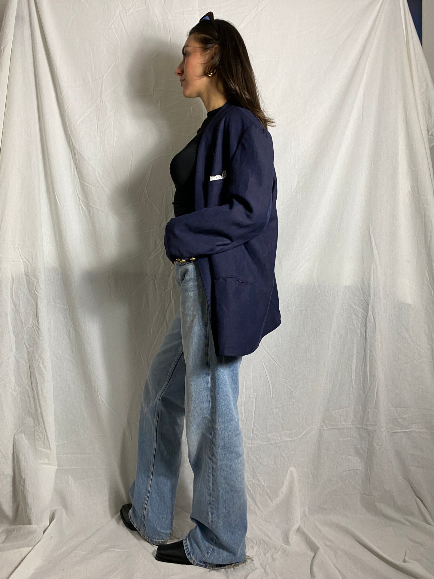 Zweireiher Leinen Blazer