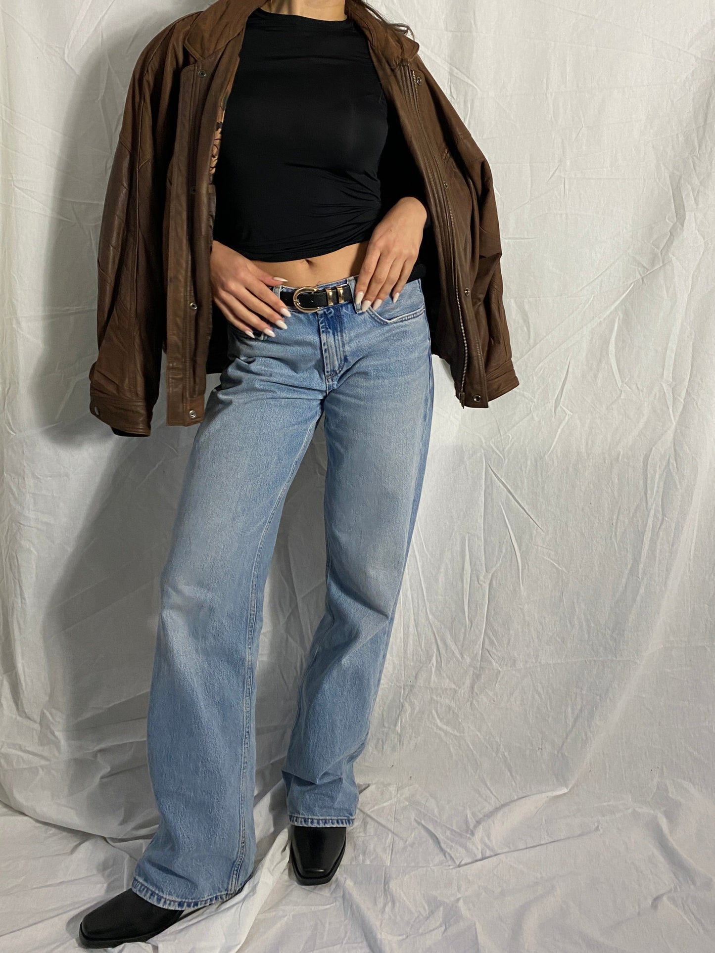 vintage bomberjacke leder