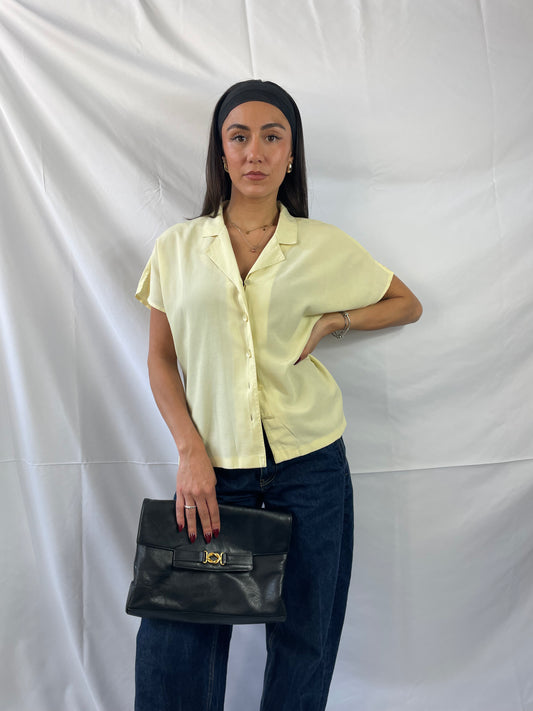 Schwarze Gucci Lederclutch