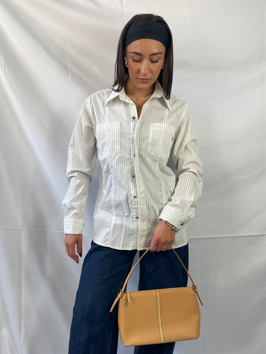 gestreiftes oversized hemd