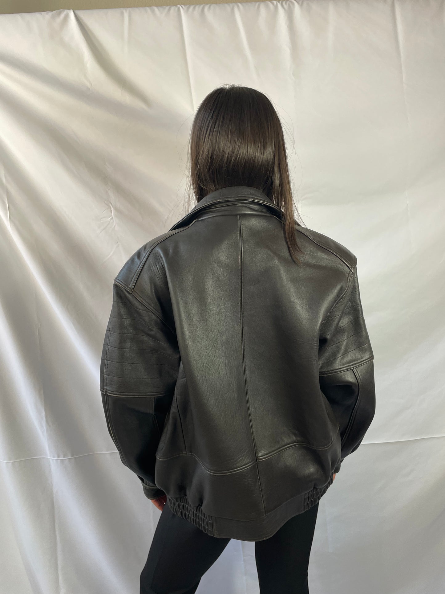 Verwaschene Lederjacke