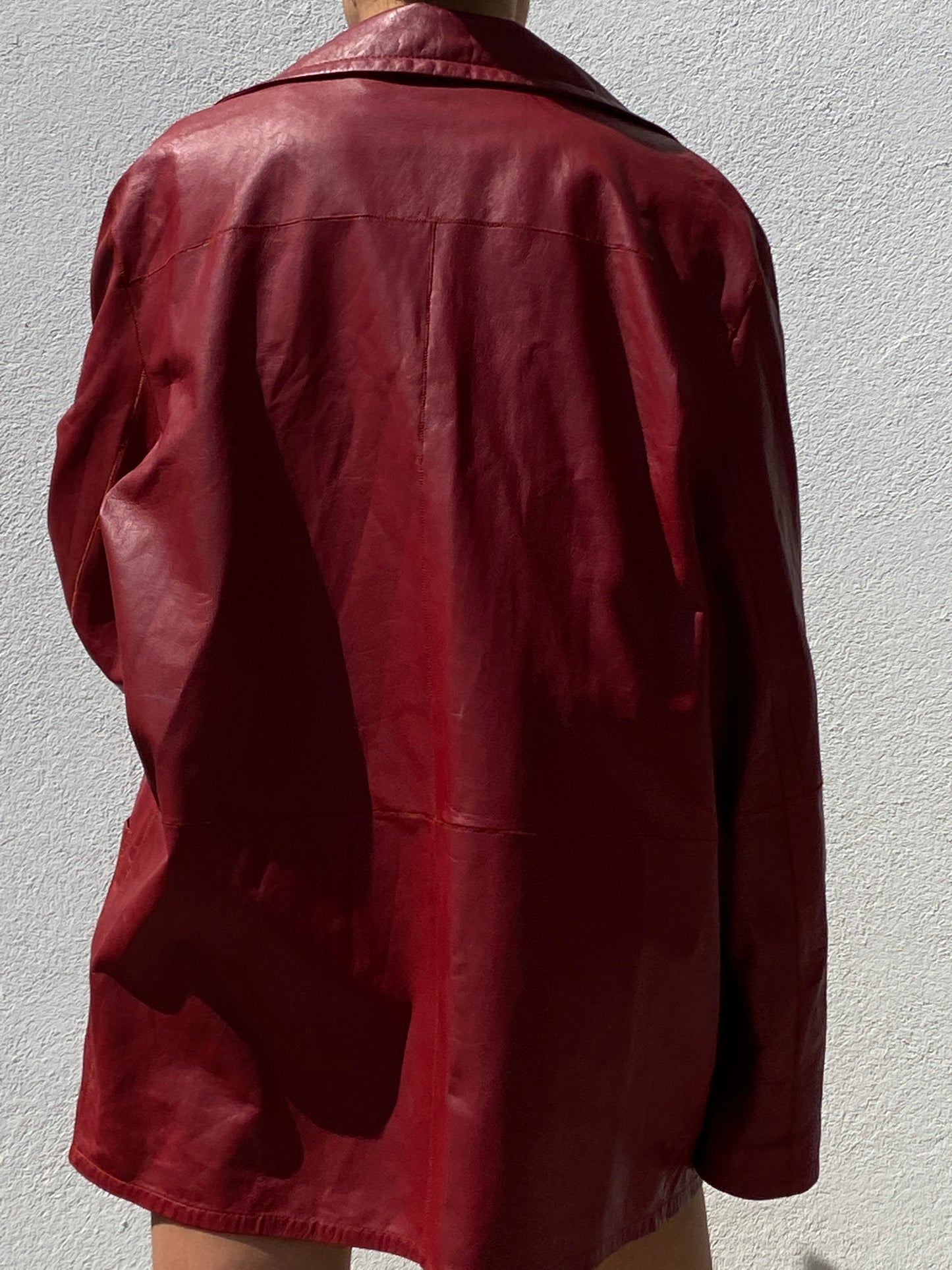 Rotes Lederhemd