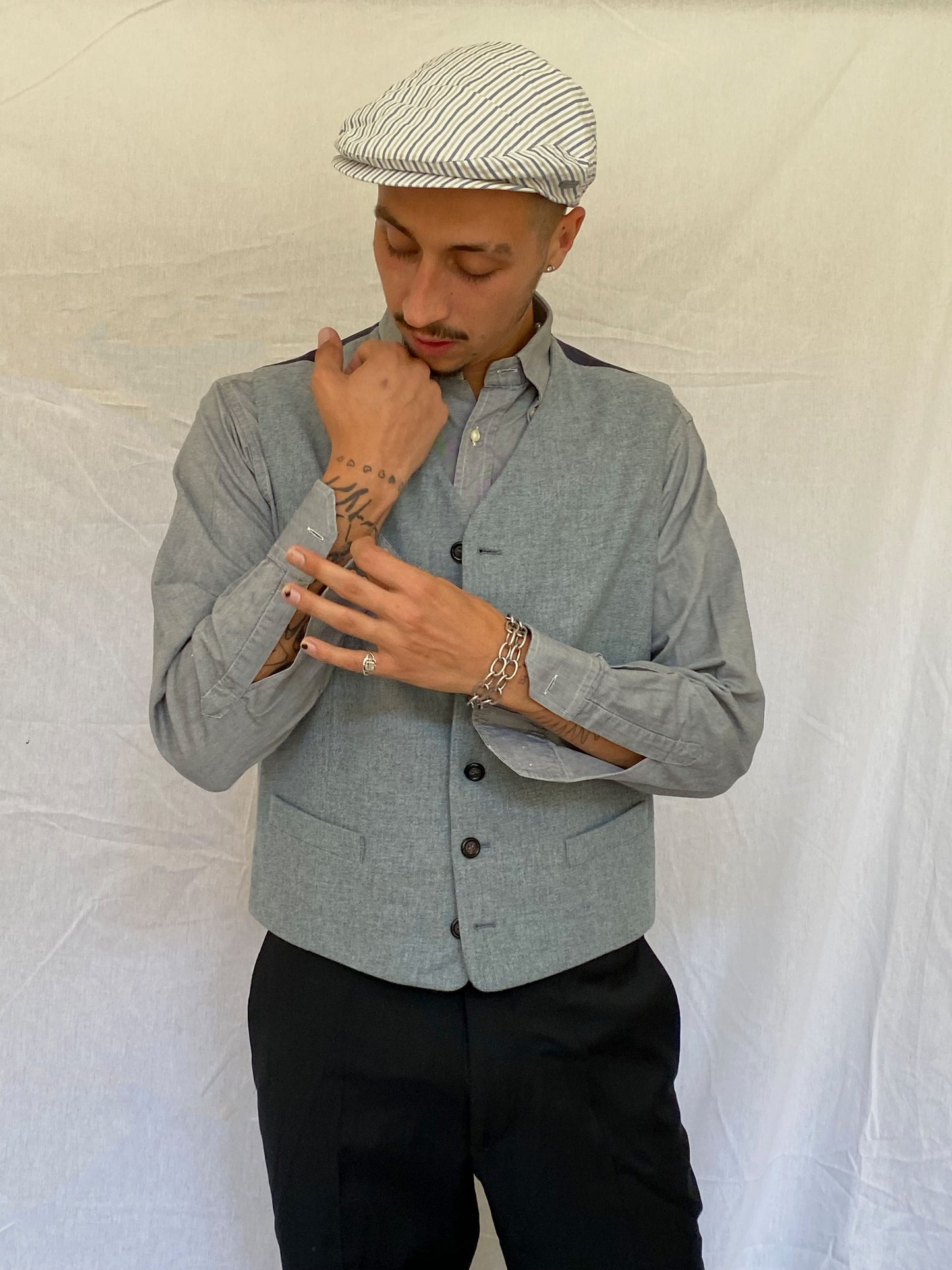 button-up vest
