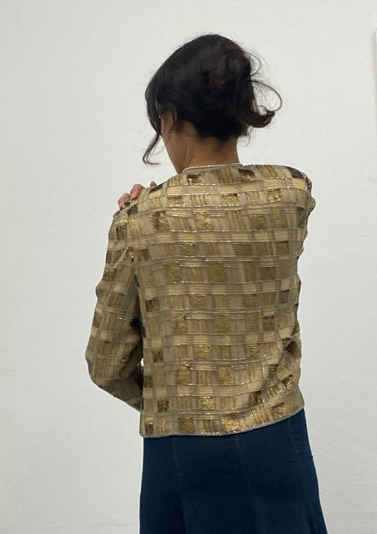 Goldenes Pailletten Jäckchen