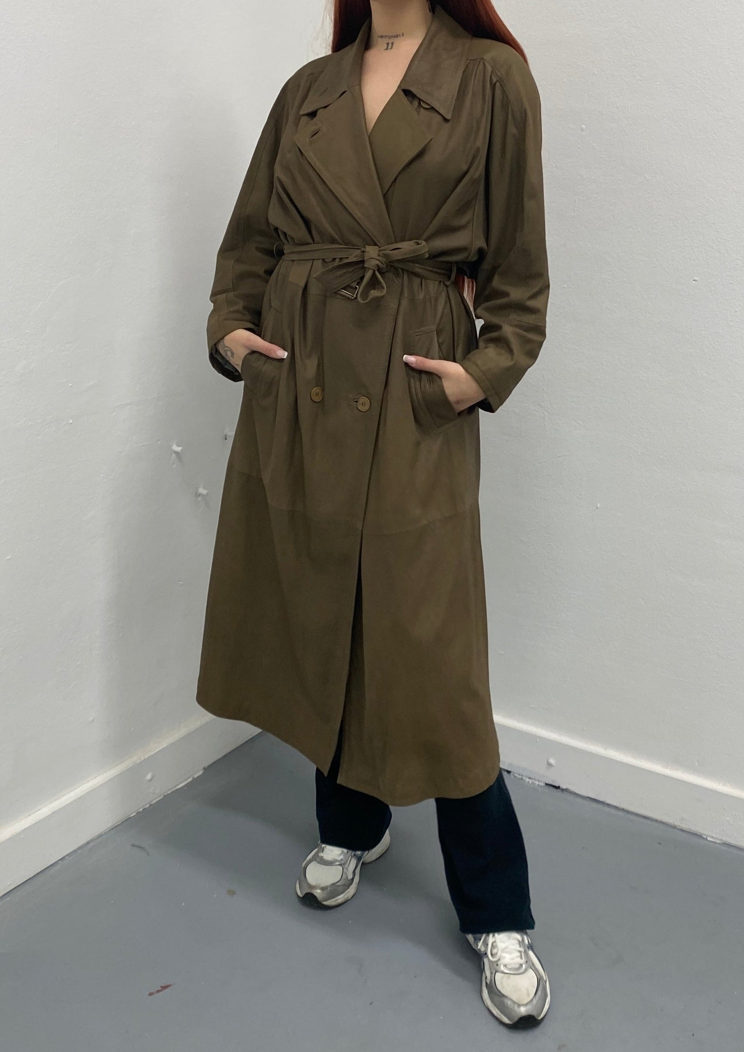 leather trench coat