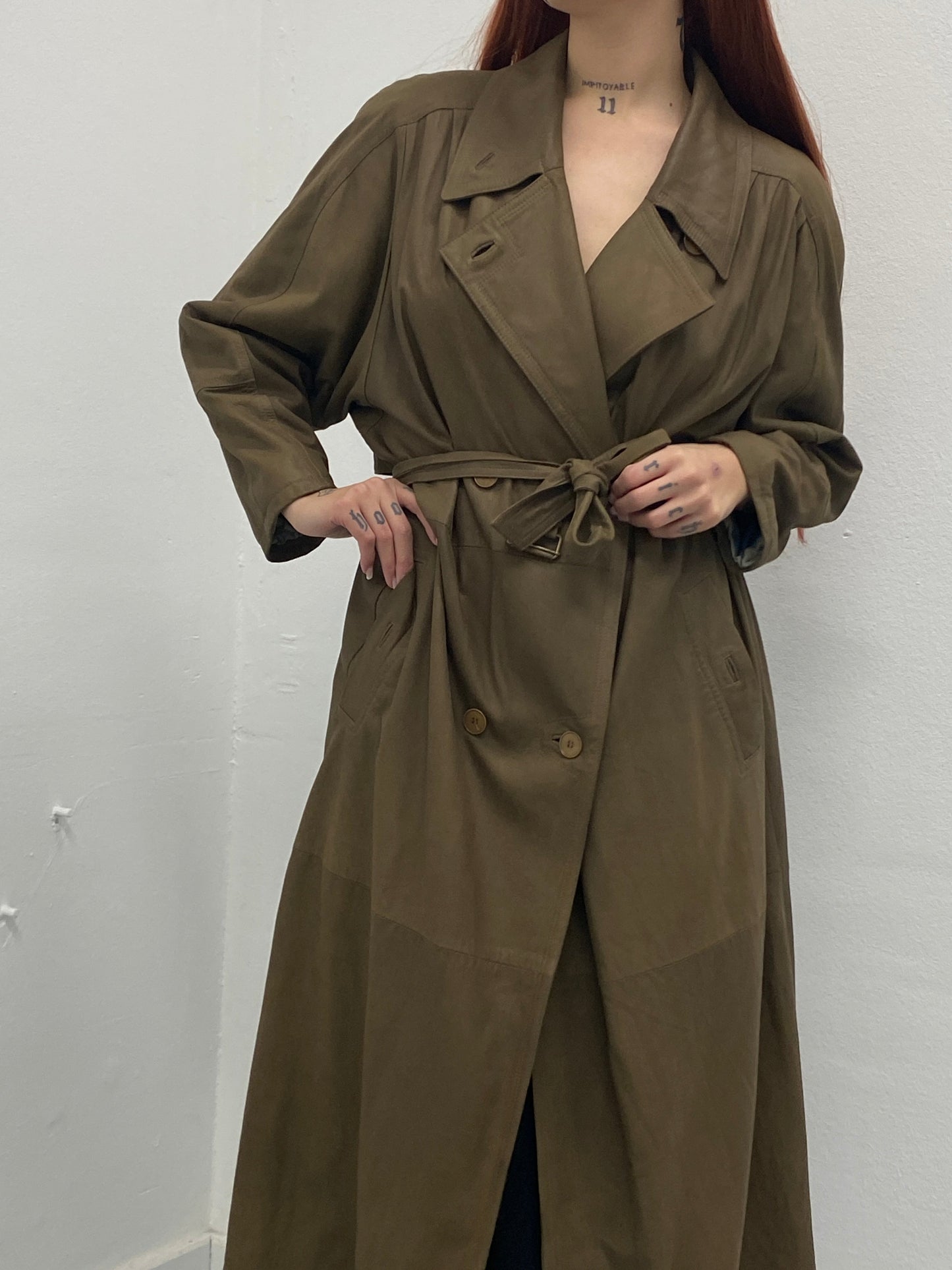 leather trench coat