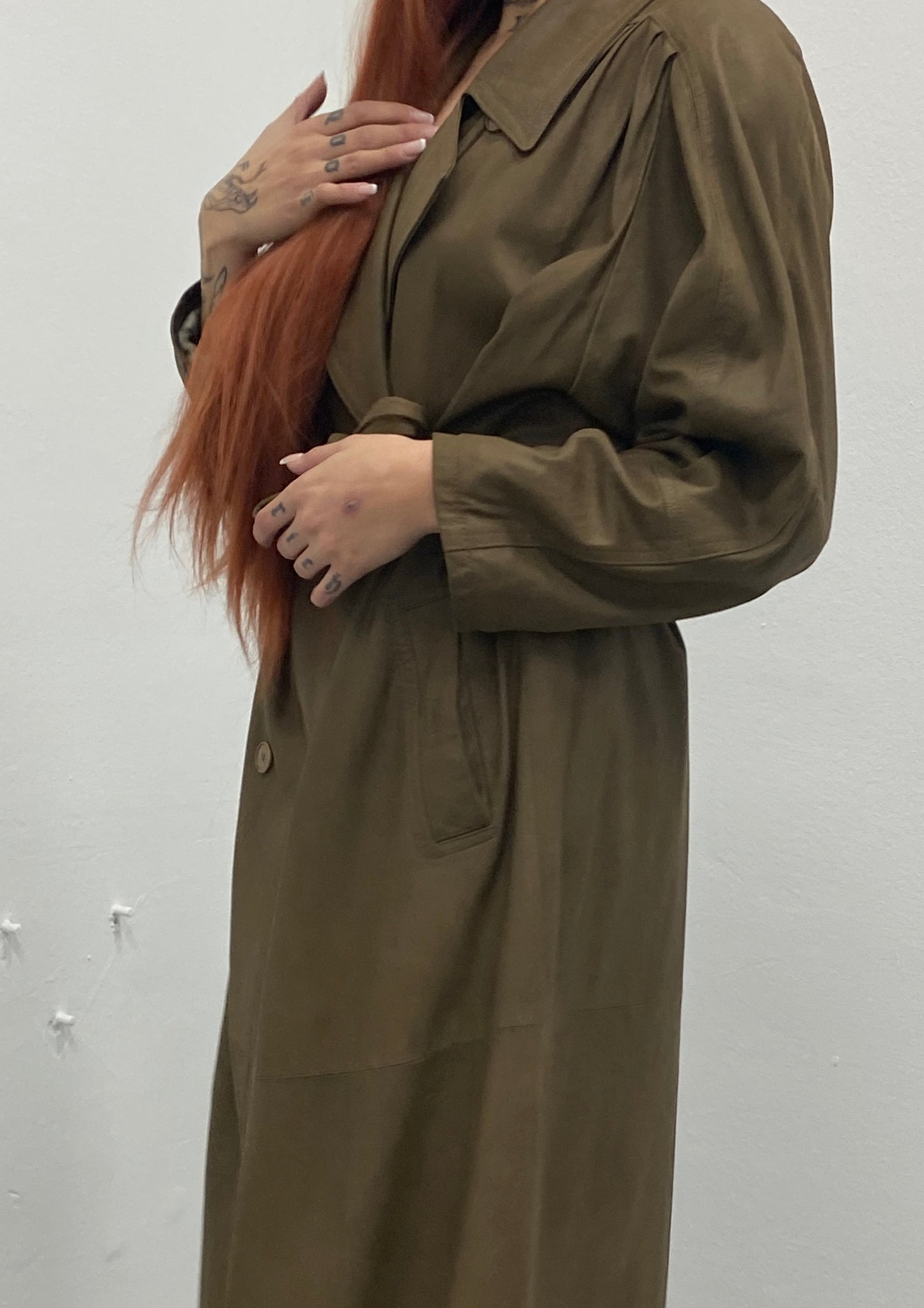 leather trench coat