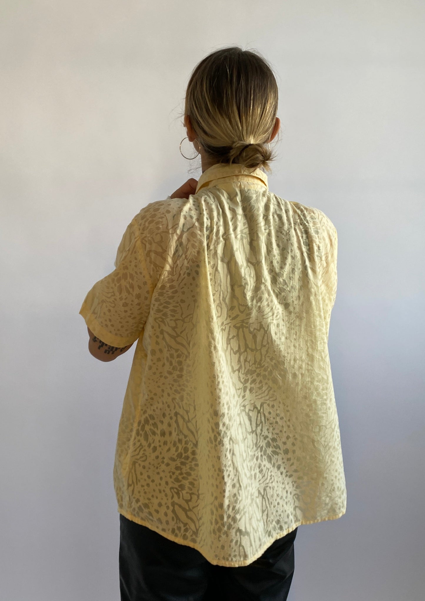 yellow blouse