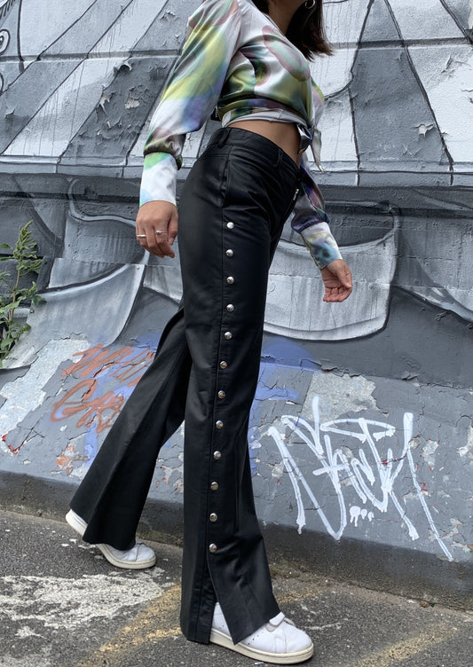 vintage lederhose mit nieten