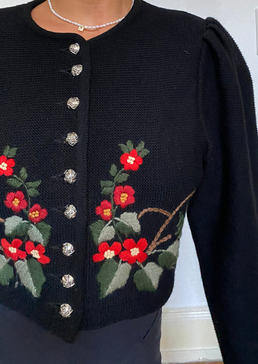 Blumen Wolljäckchen