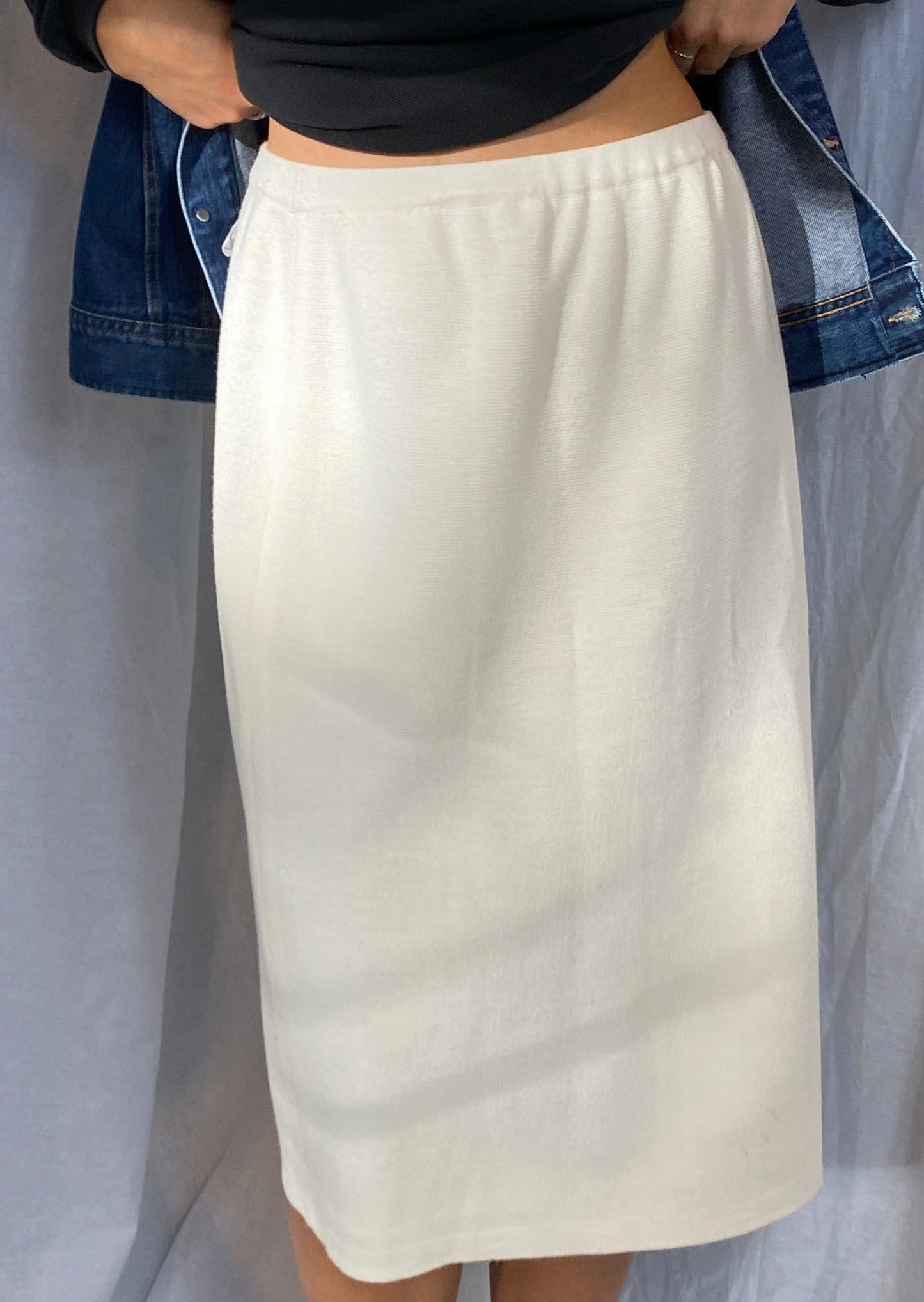 Midi Skirt Cream White