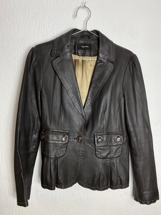 Kurze Lederjacke