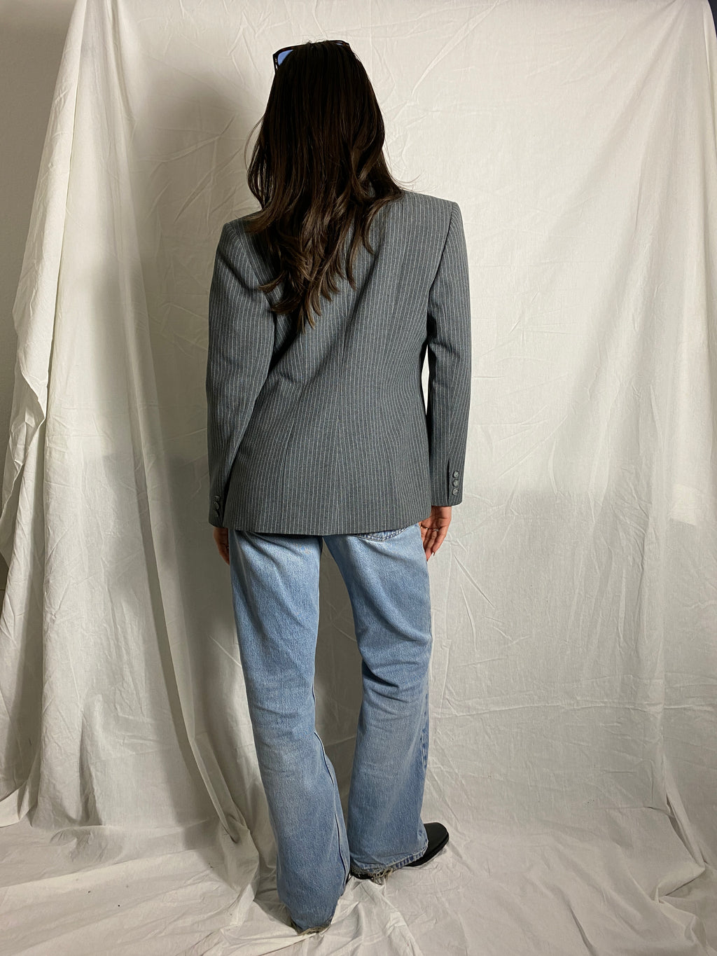 Taillierter Nadelstreifen Blazer