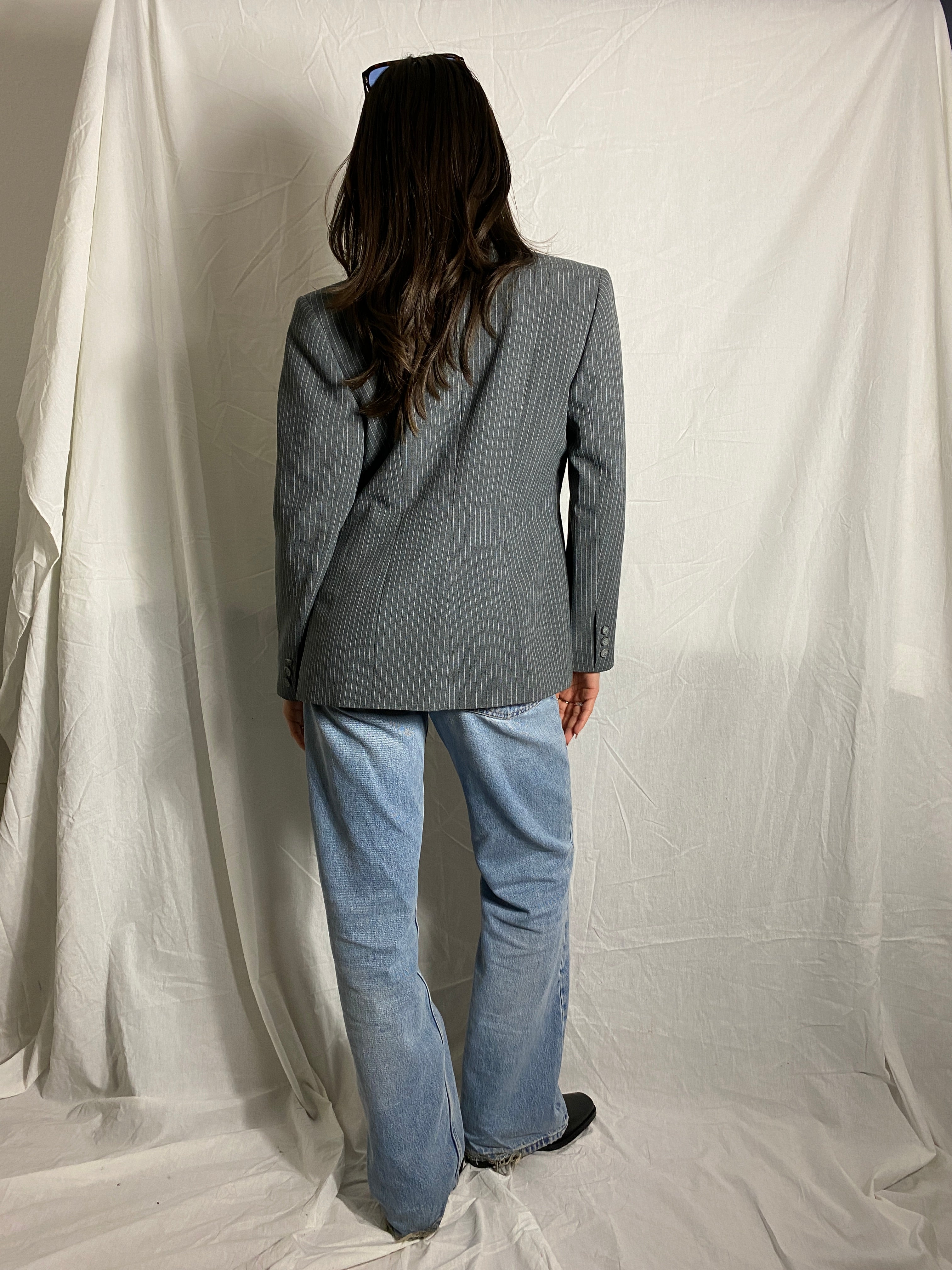 Taillierter Nadelstreifen Blazer