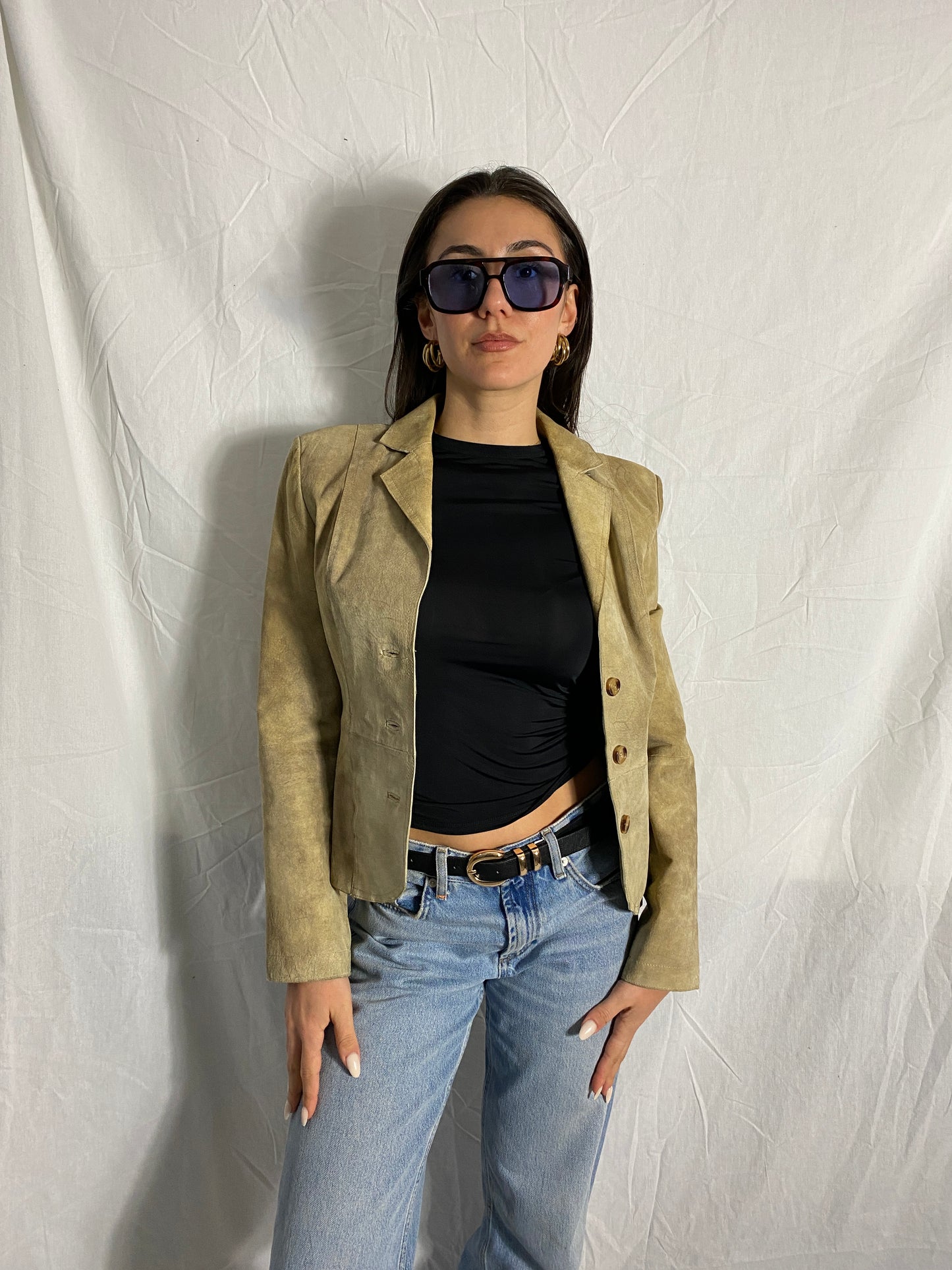suede blazer