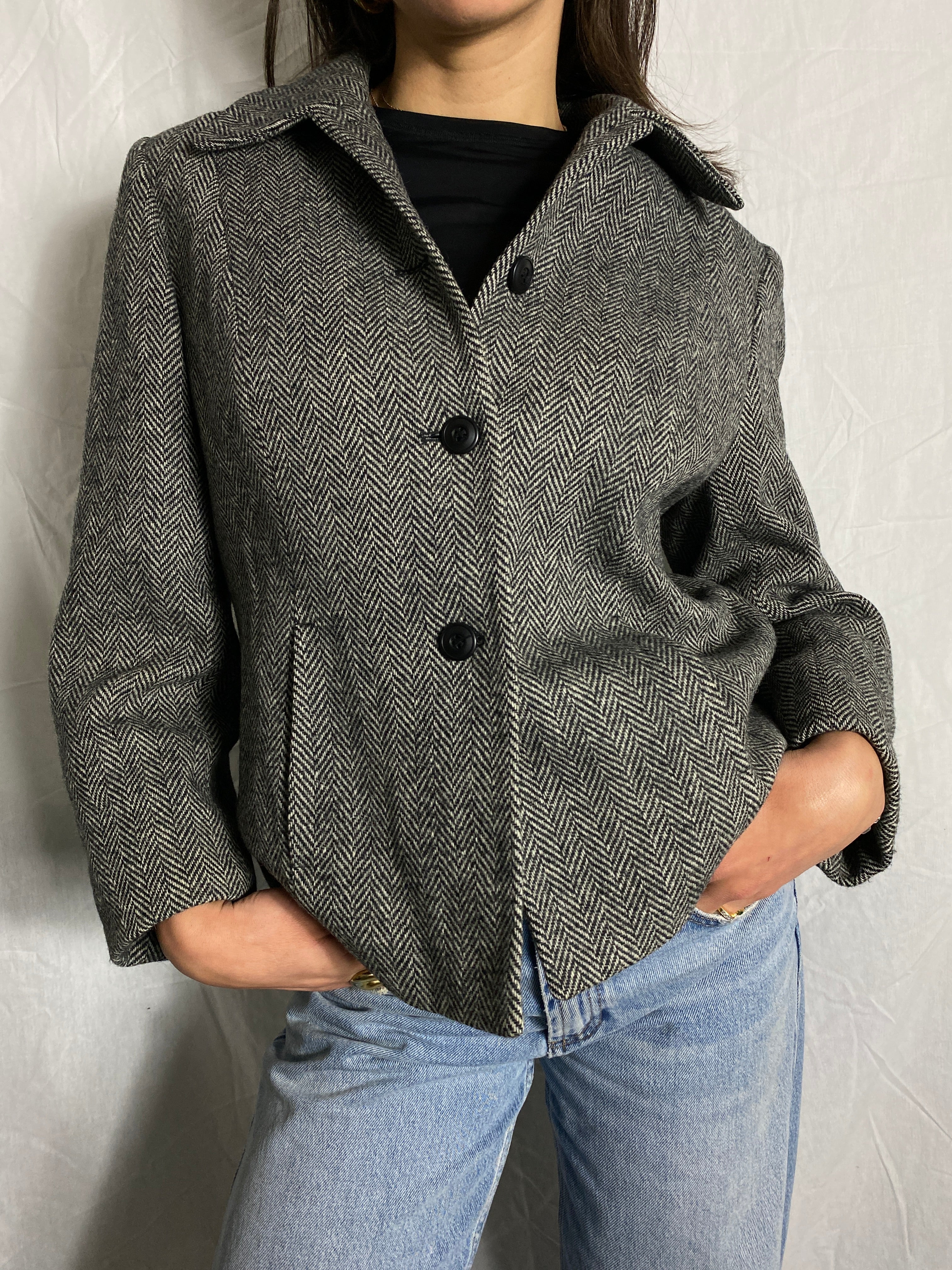 vintage woll jacke