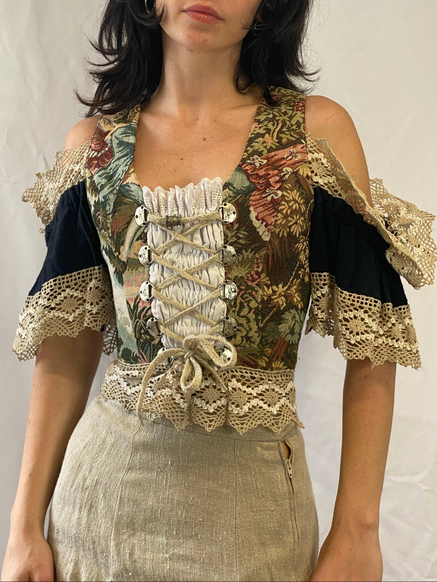 Trachten-Mieder Floral