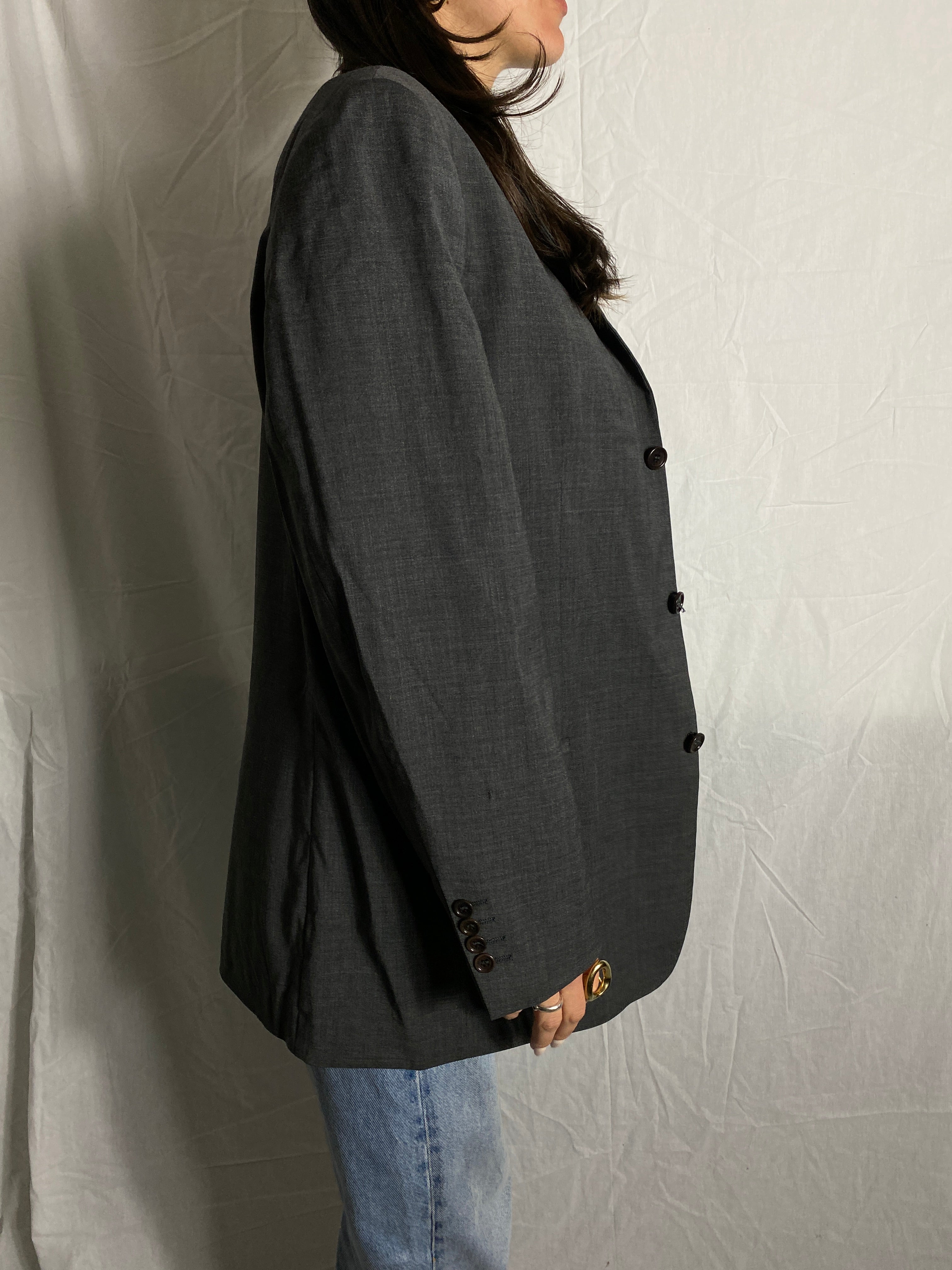 kassischer blazer grau