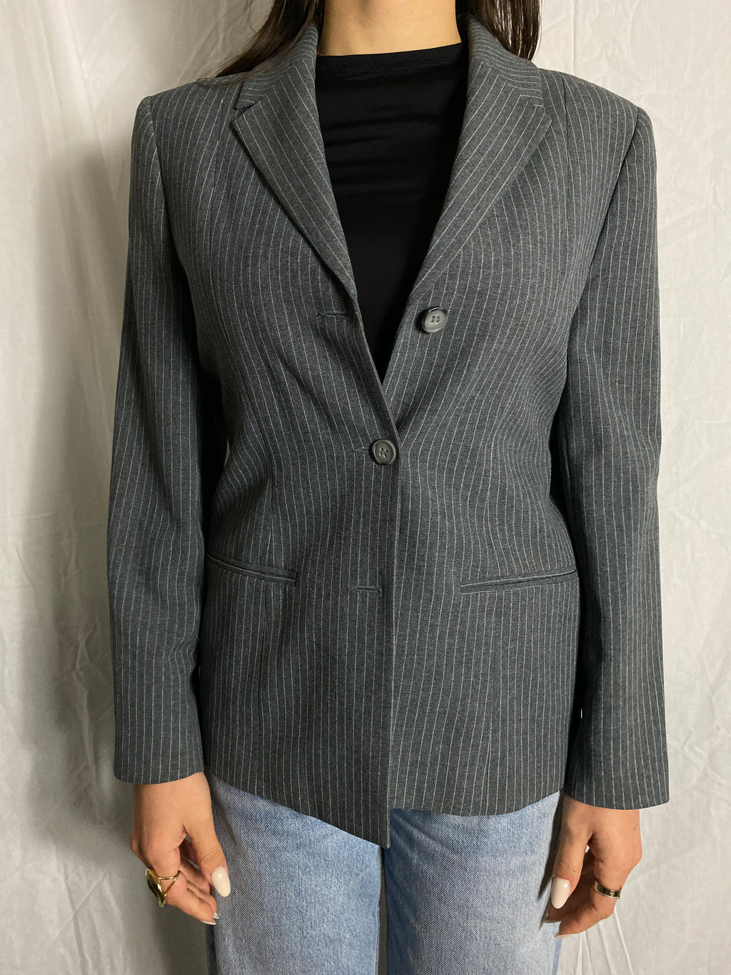 Taillierter Nadelstreifen Blazer