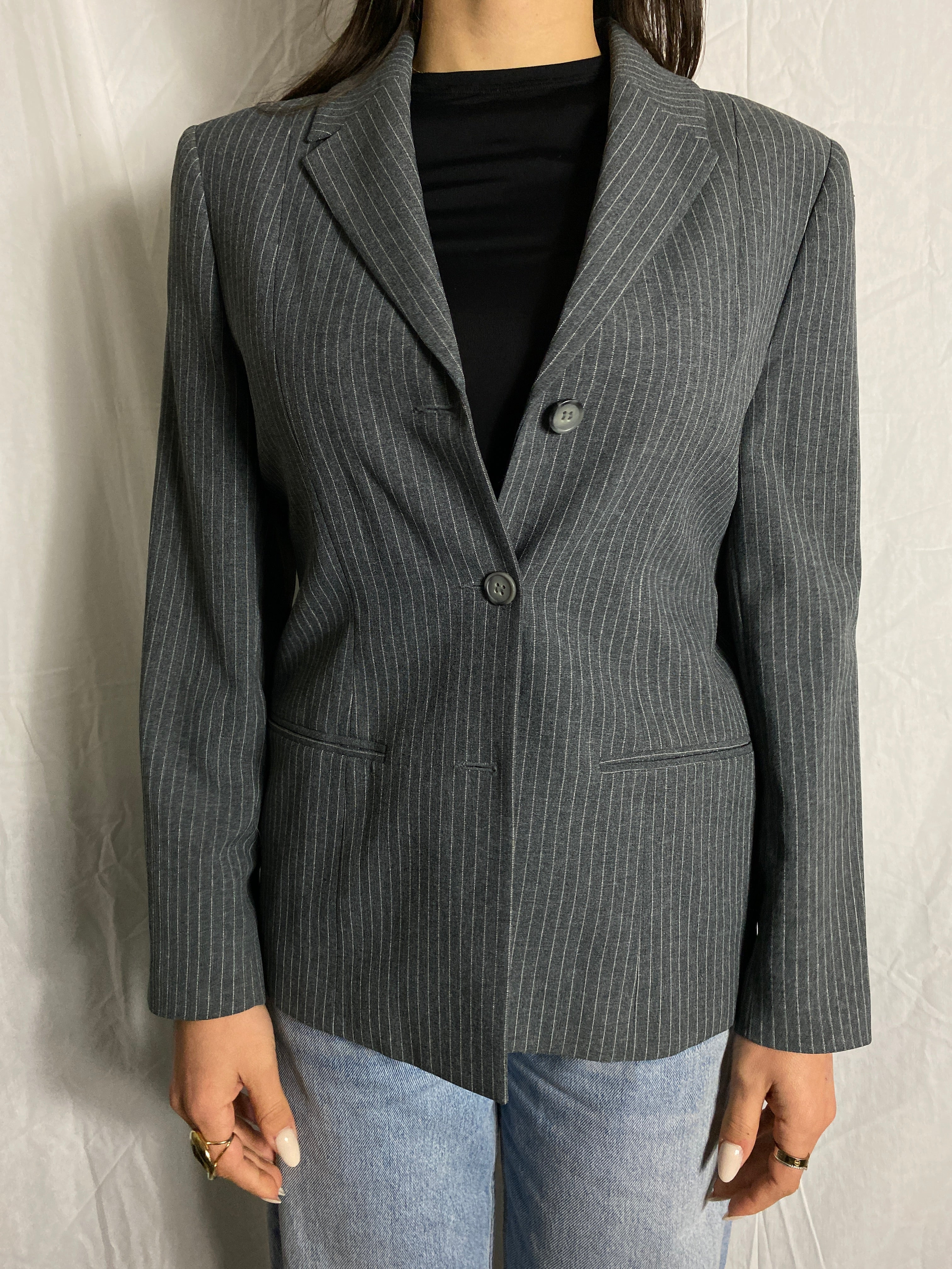 Taillierter Nadelstreifen Blazer