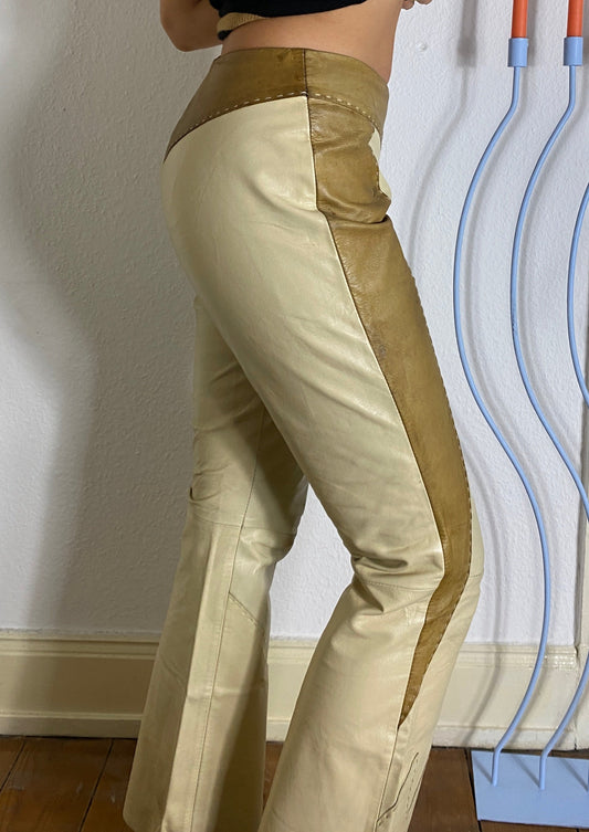 Lederhose beige