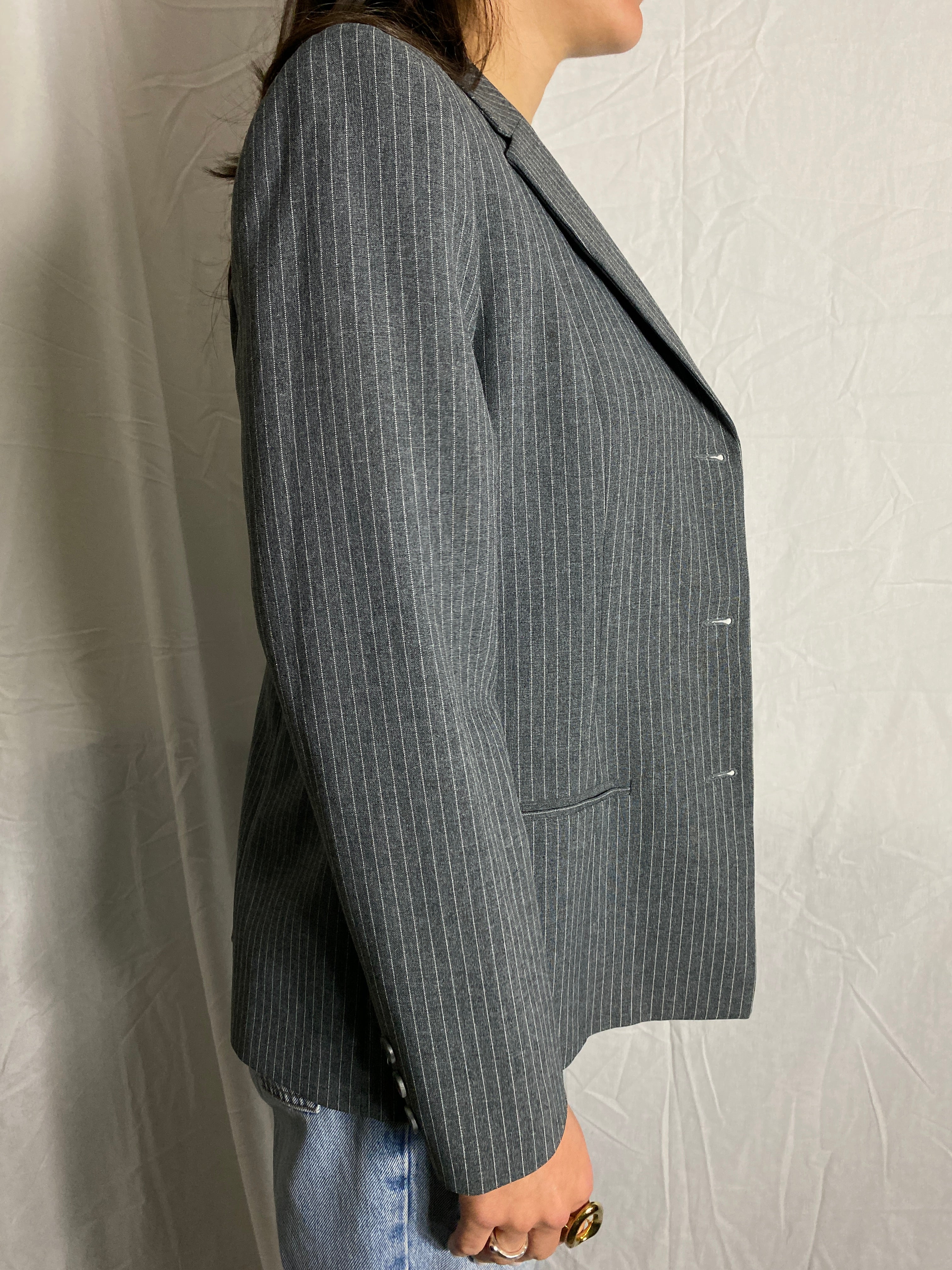 Taillierter Nadelstreifen Blazer