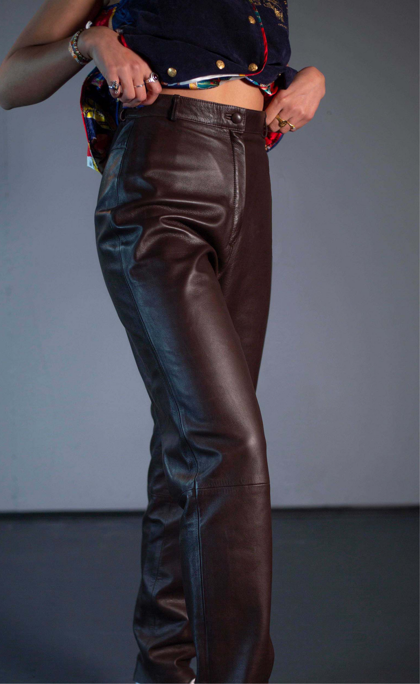 Braune Lederhose