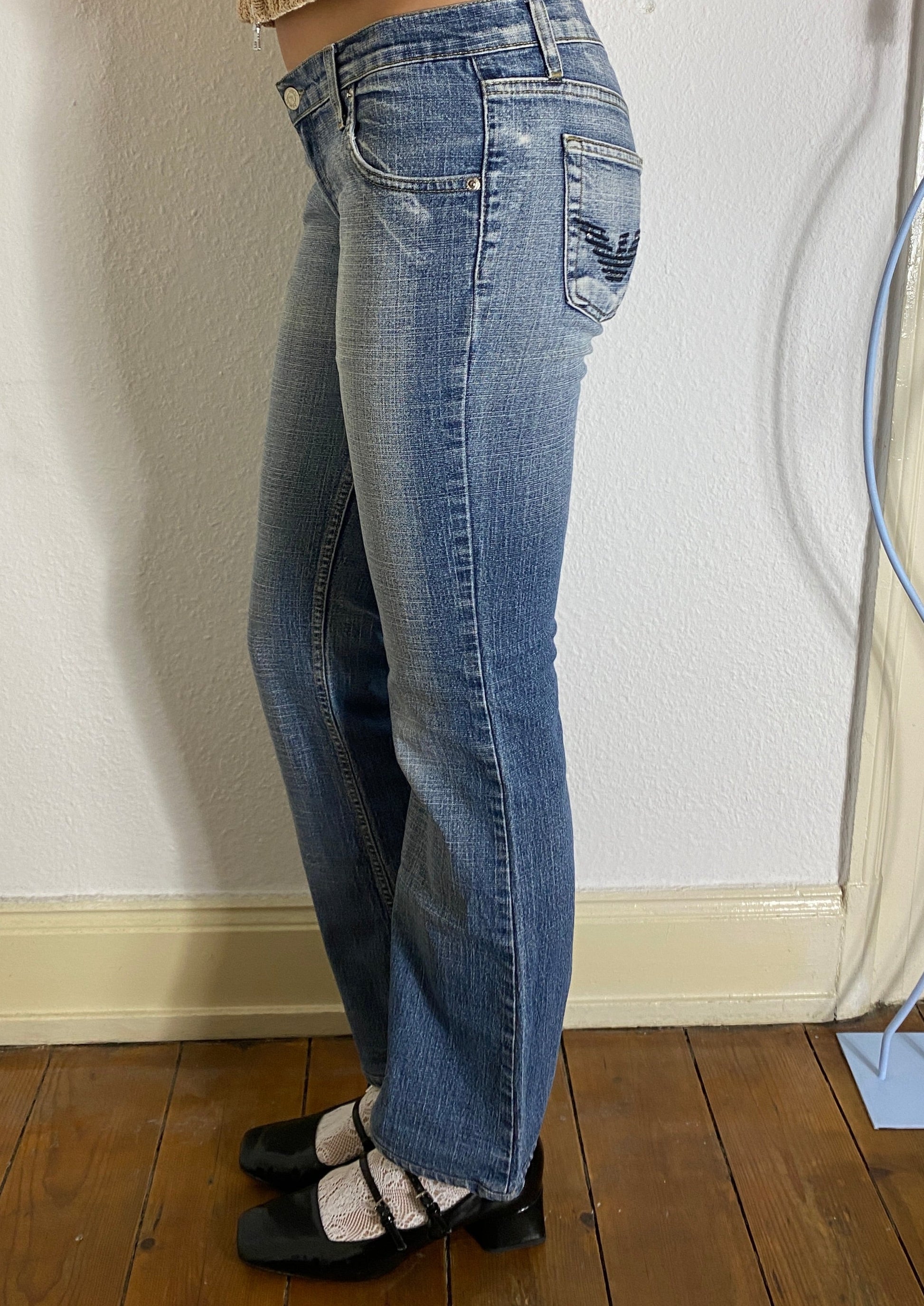 low waist vintage armani jeans