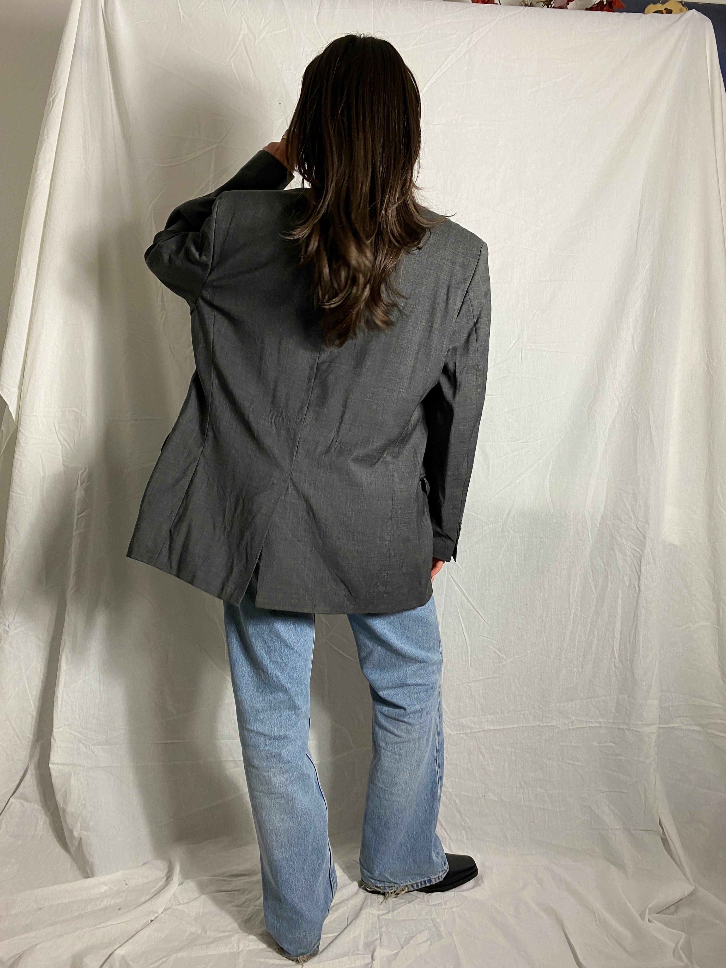 grauer blazer vintage