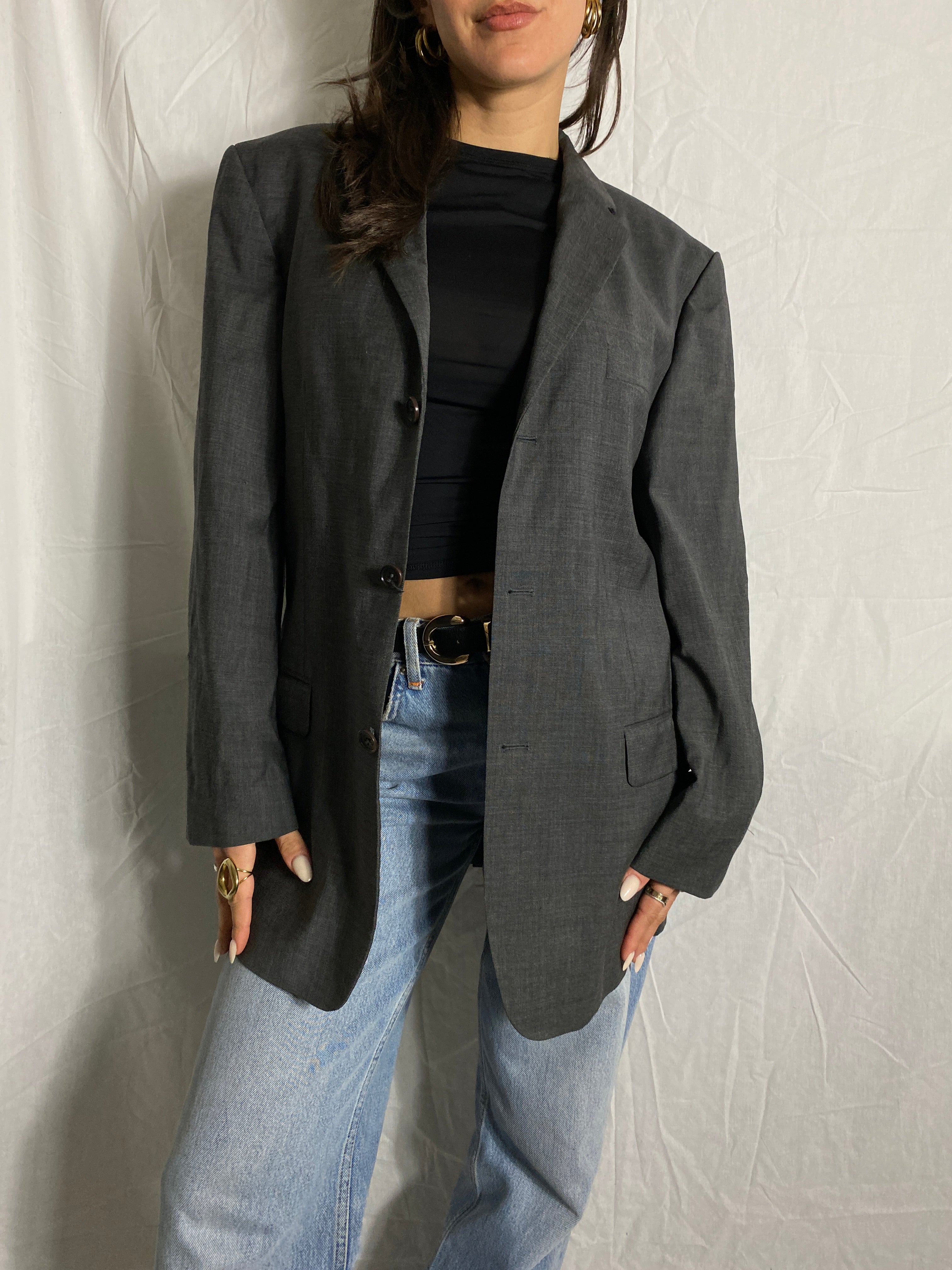 grauer blazer second hand