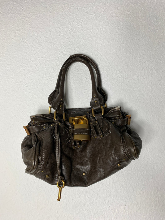 chloe paddington vintage ledertasche