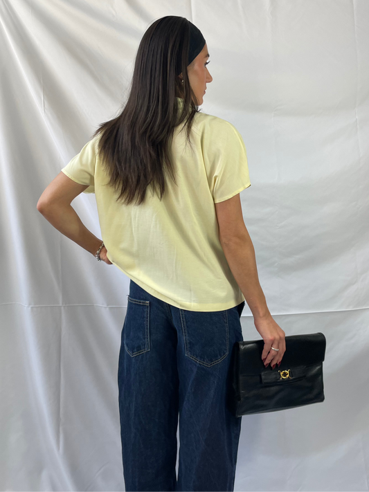 gelbe vintage bluse