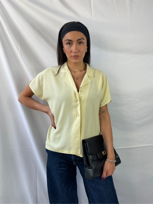 gelbe vintage bluse
