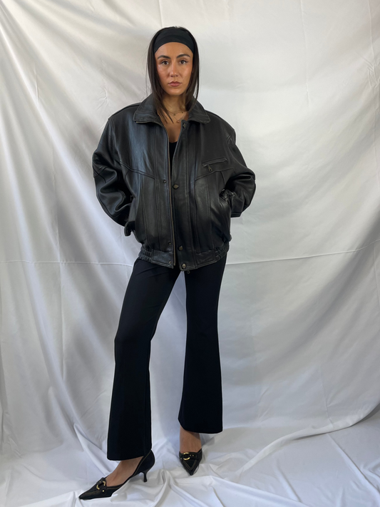 Verwaschene Lederjacke