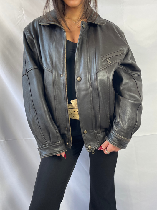 bomber lederjacke