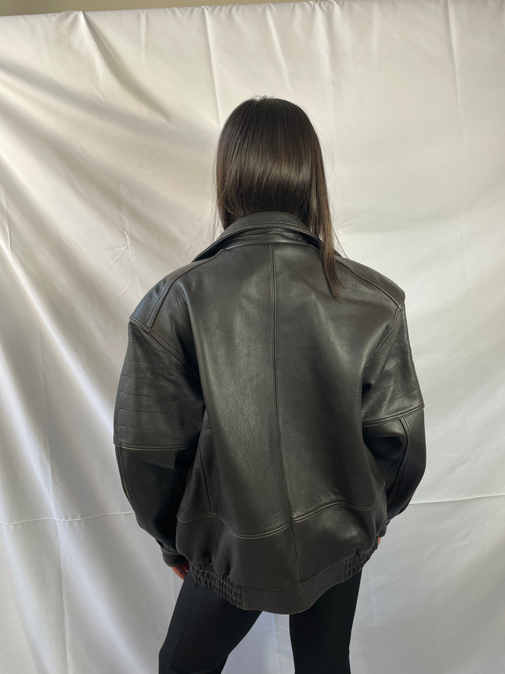 Verwaschene Lederjacke