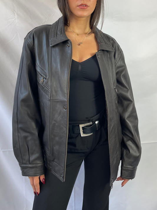 vintage bomber lederjacke 