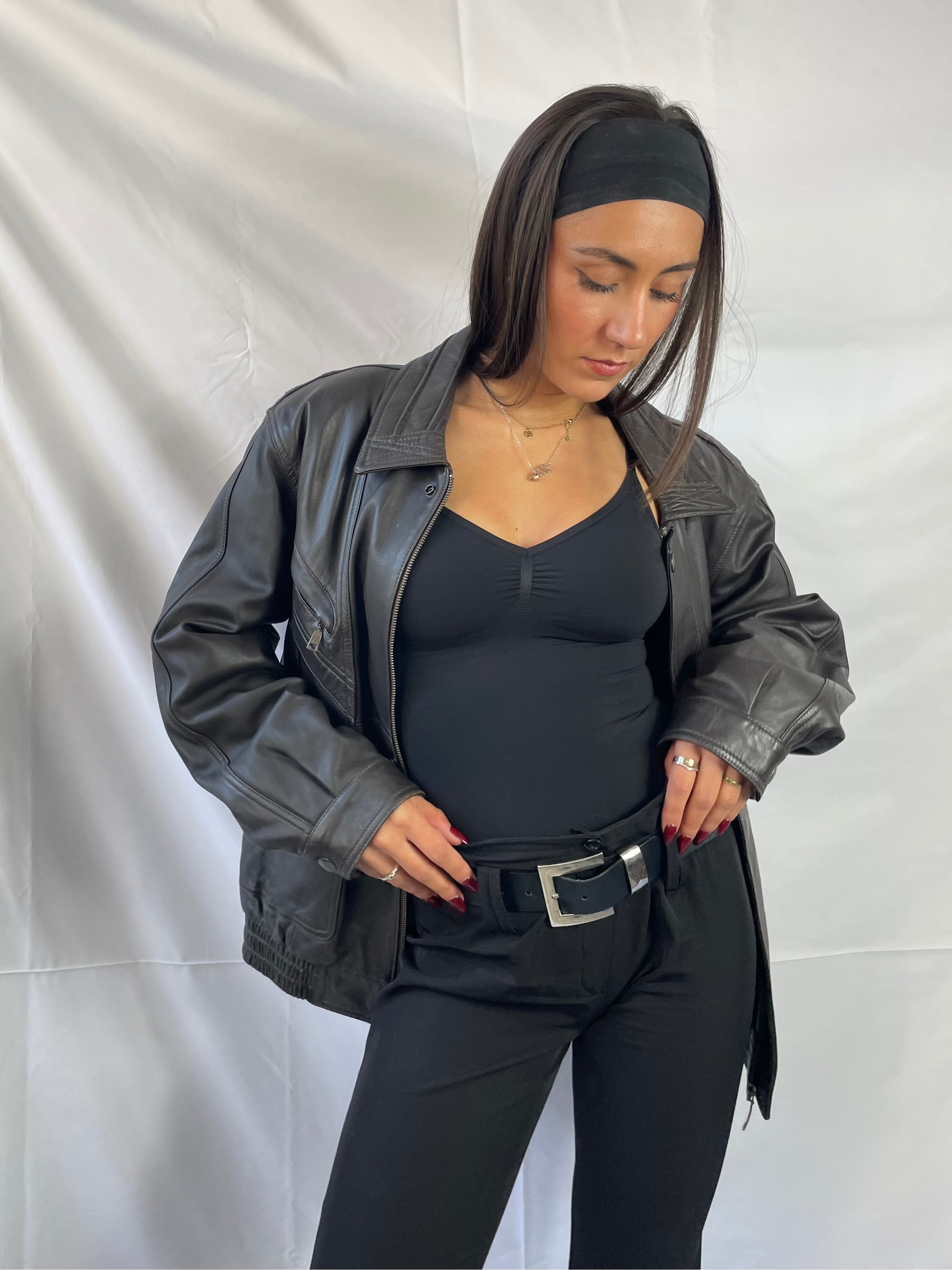 vintage bomber lederjacke 