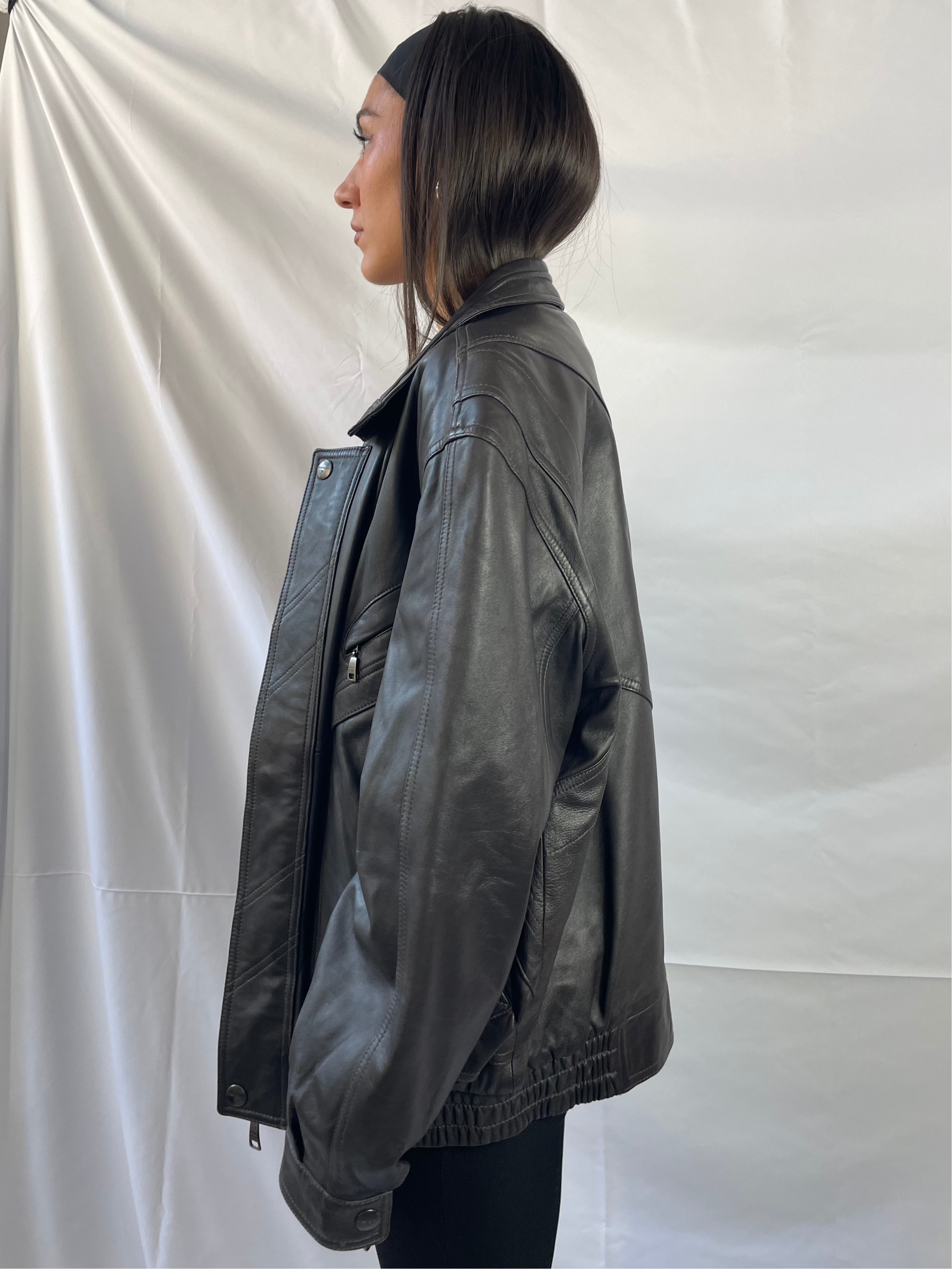 vintage bomber lederjacke 