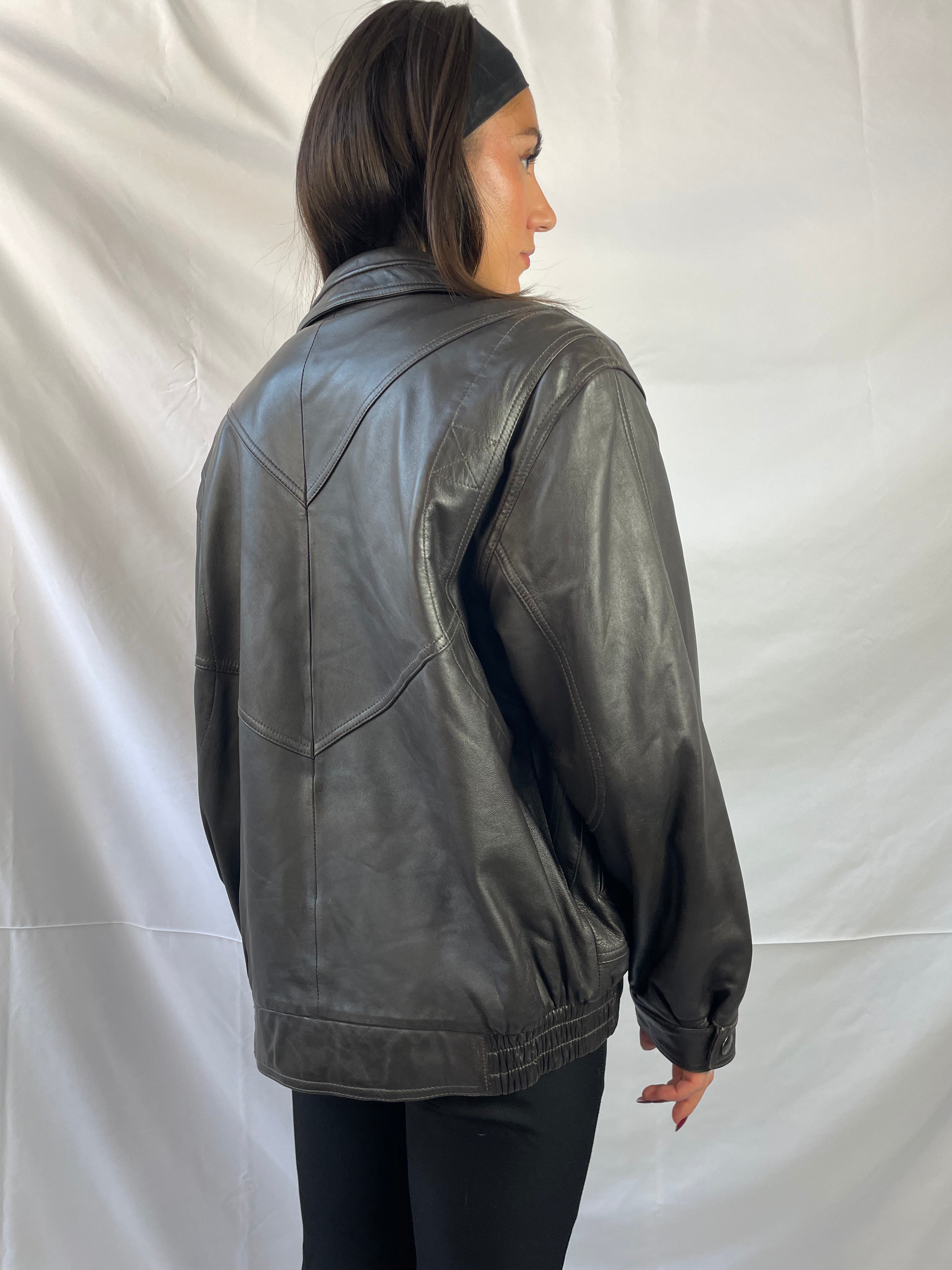 vintage bomber lederjacke 